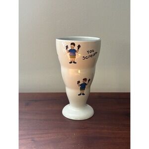 Nantucket China I Scream‎ You Scream We All Scream for Ice Cream Fountain Cup
